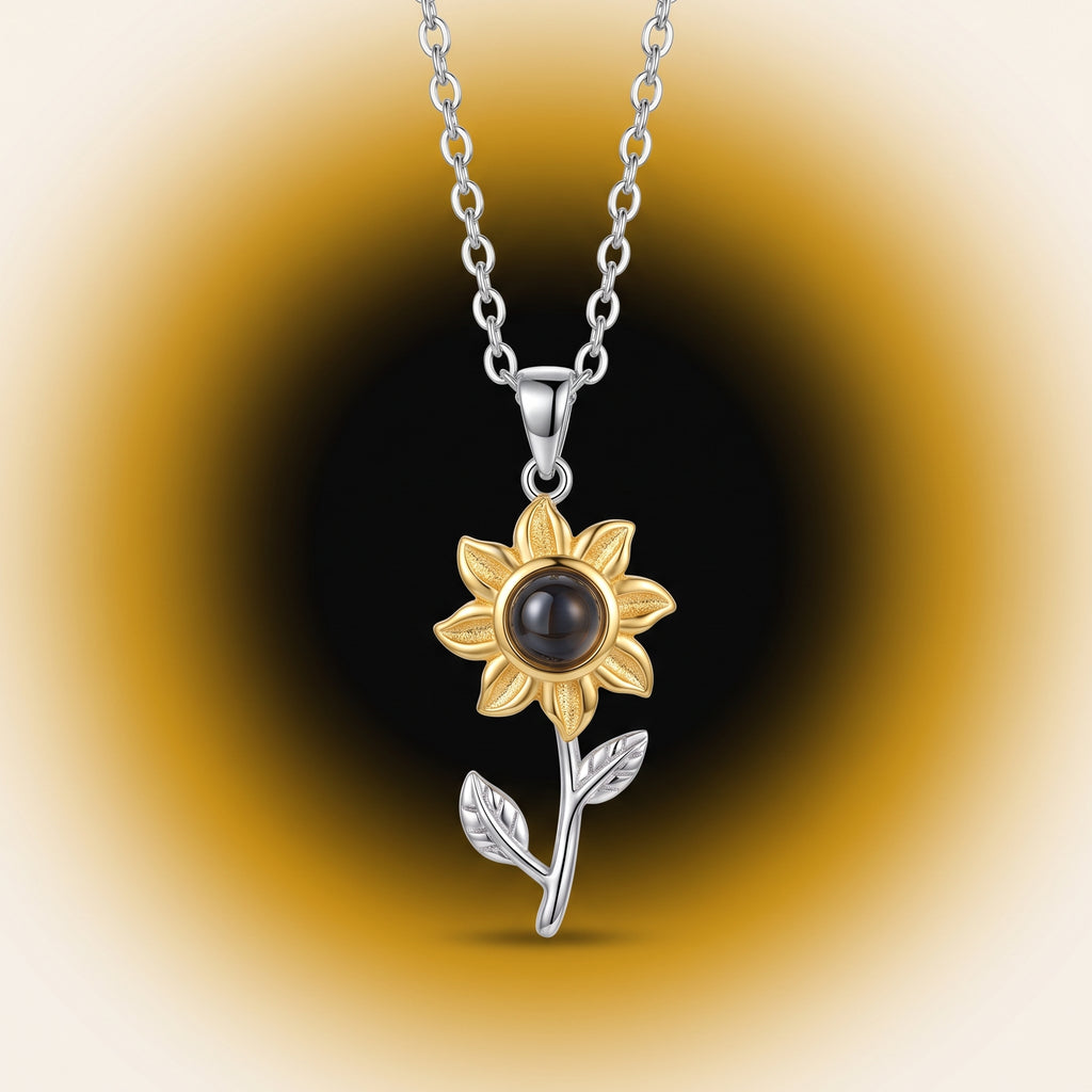 Collar Girasol con Foto Personalizada