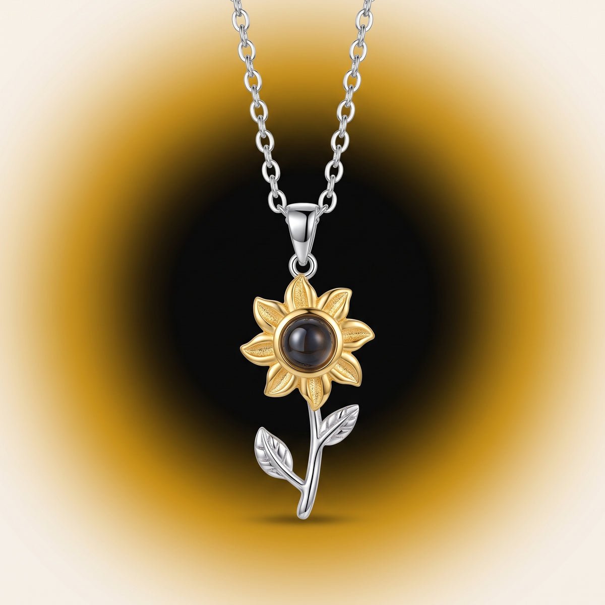 Collar Girasol con Foto Personalizada