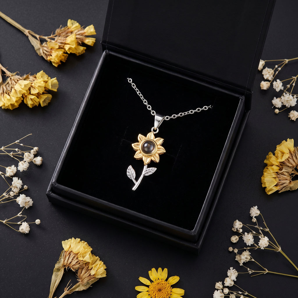 Collar Girasol con Foto Personalizada